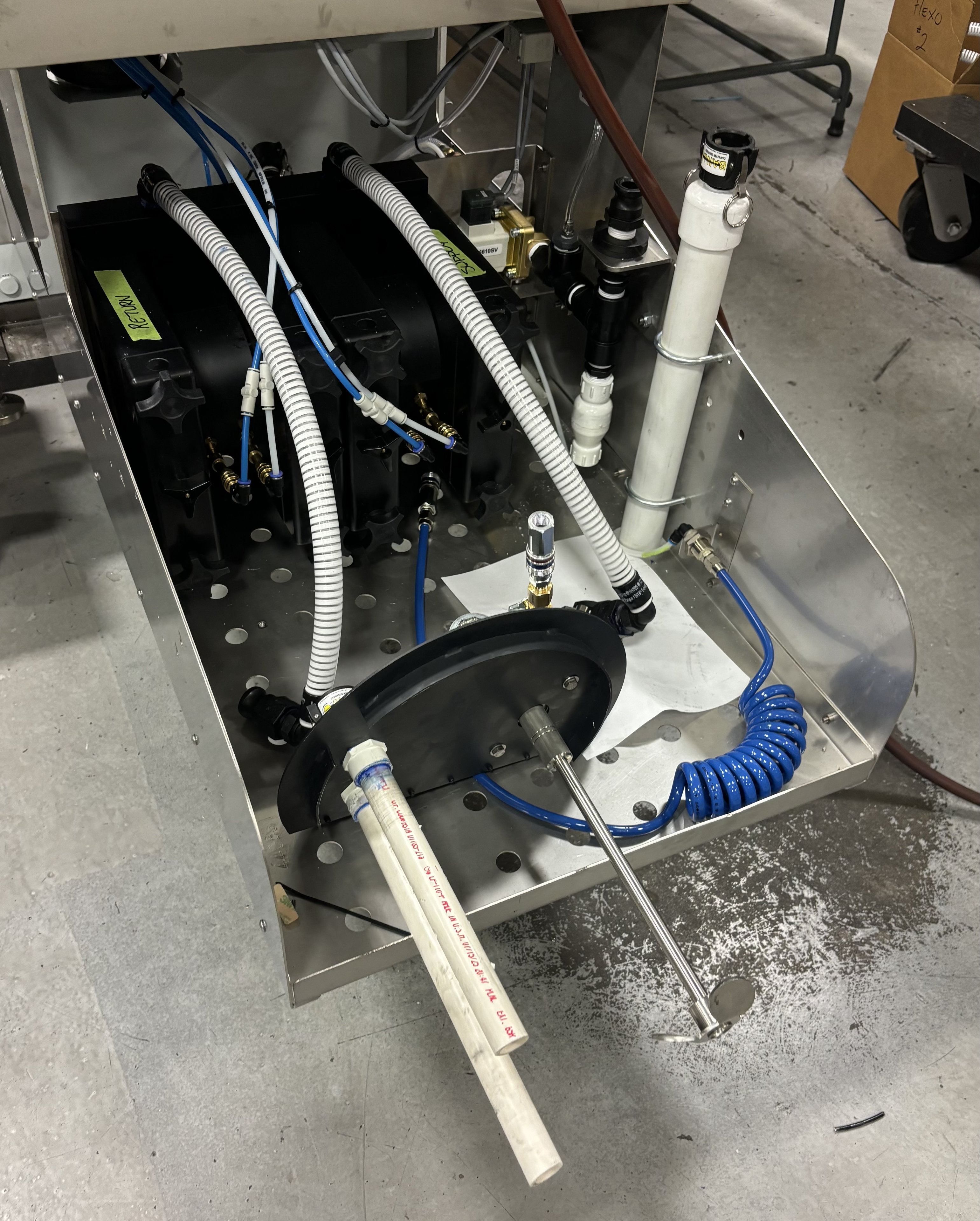 Industrial pneumatic valves and pipes